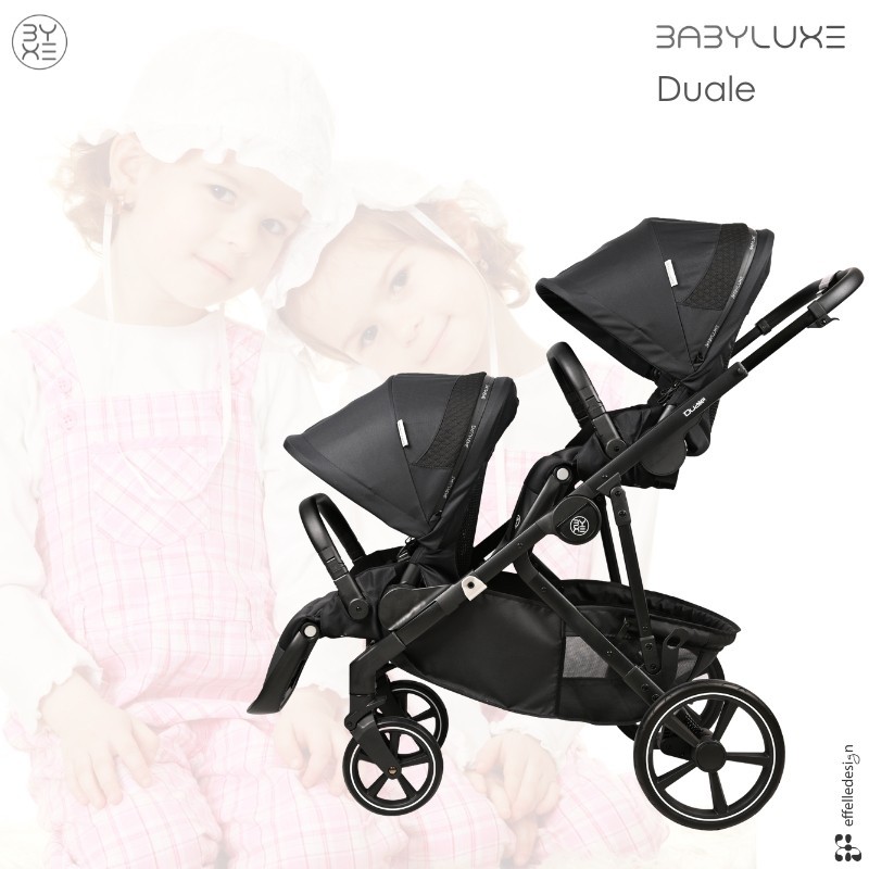 Babyluxe DUALE – Modular and Versatile Twin Stroller
