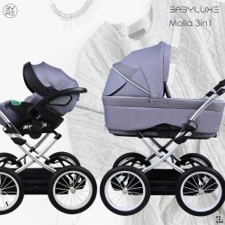 Babyluxe MOLLA Classic Trio with Leaf Springs | Timeless Comfort and Style