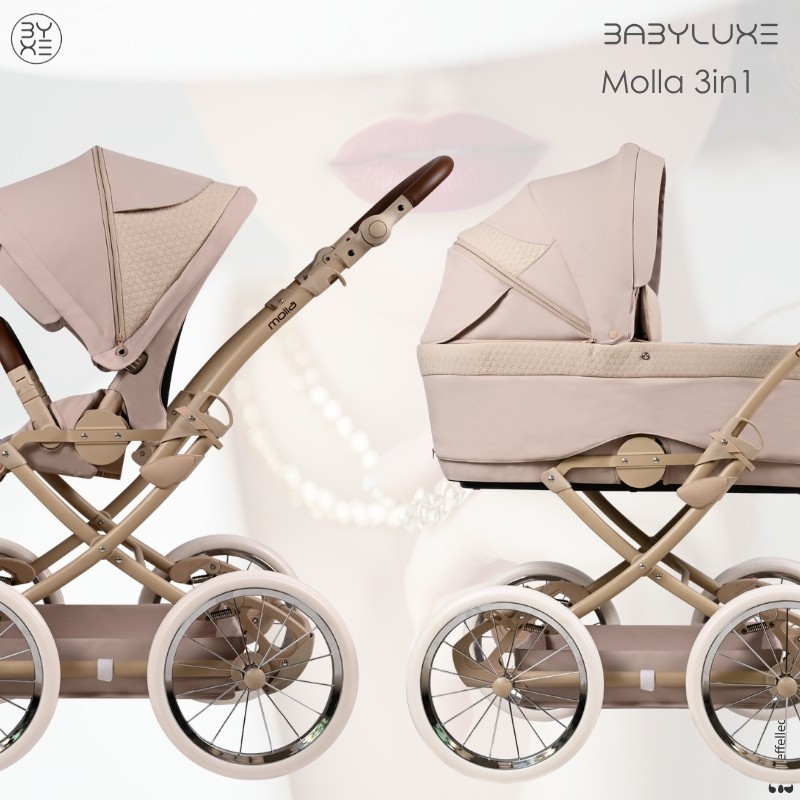 Babyluxe MOLLA Classic Trio with Leaf Springs | Timeless Comfort and Style