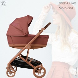 Babyluxe MOTO Trio Compatto | Passeggino Reversibile e Maneggevole