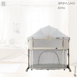 Babyluxe Anta Culla Co-Sleeping 0-36 Mesi | Con Zanzariera e Lettino Gioco